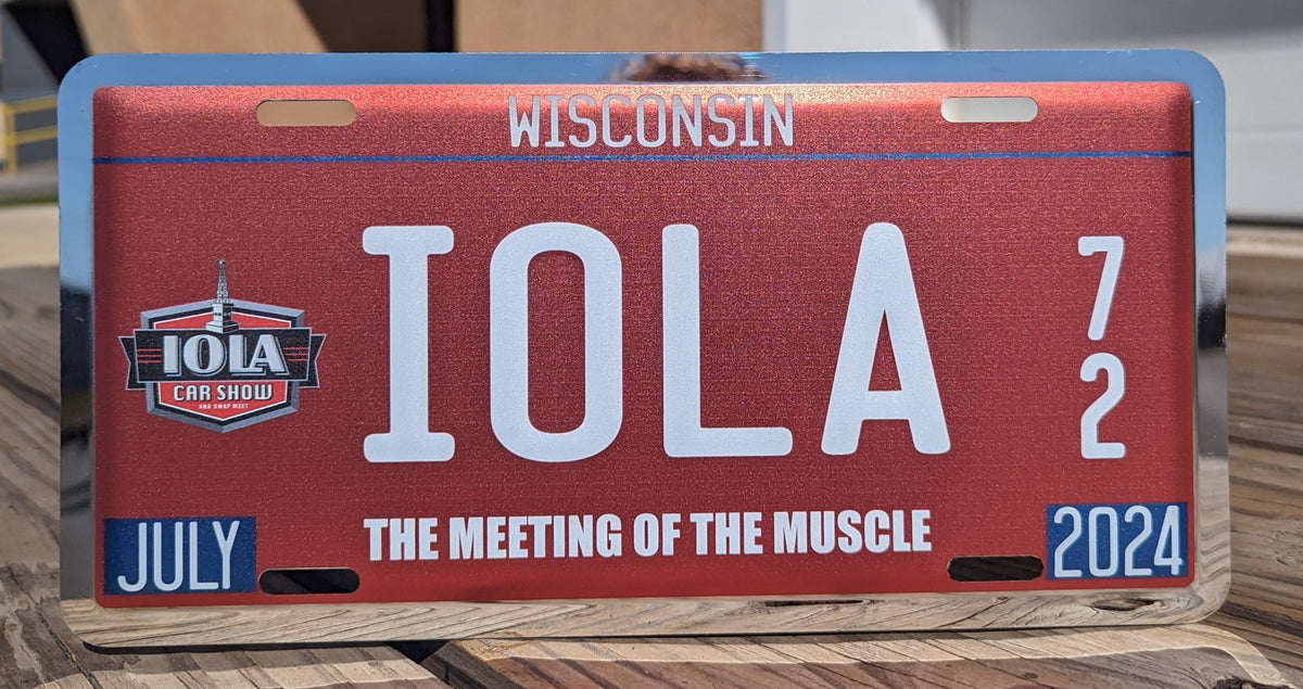 Iola 2024 Collector License Plate Iola Car Show