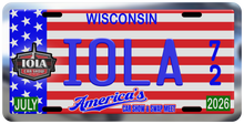 Load image into Gallery viewer, Iola 2026 License Plate