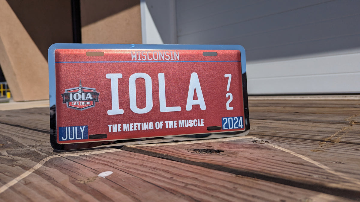 Iola 2024 Collector License Plate Iola Car Show