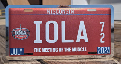 Iola 2024 Collector License Plate